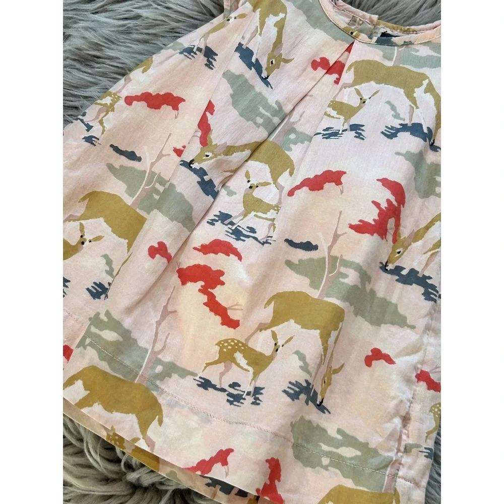 Baby GAP Animal Print Sleeveless Dress‎ & Bloomer 2pc Set Size 6-12 Month